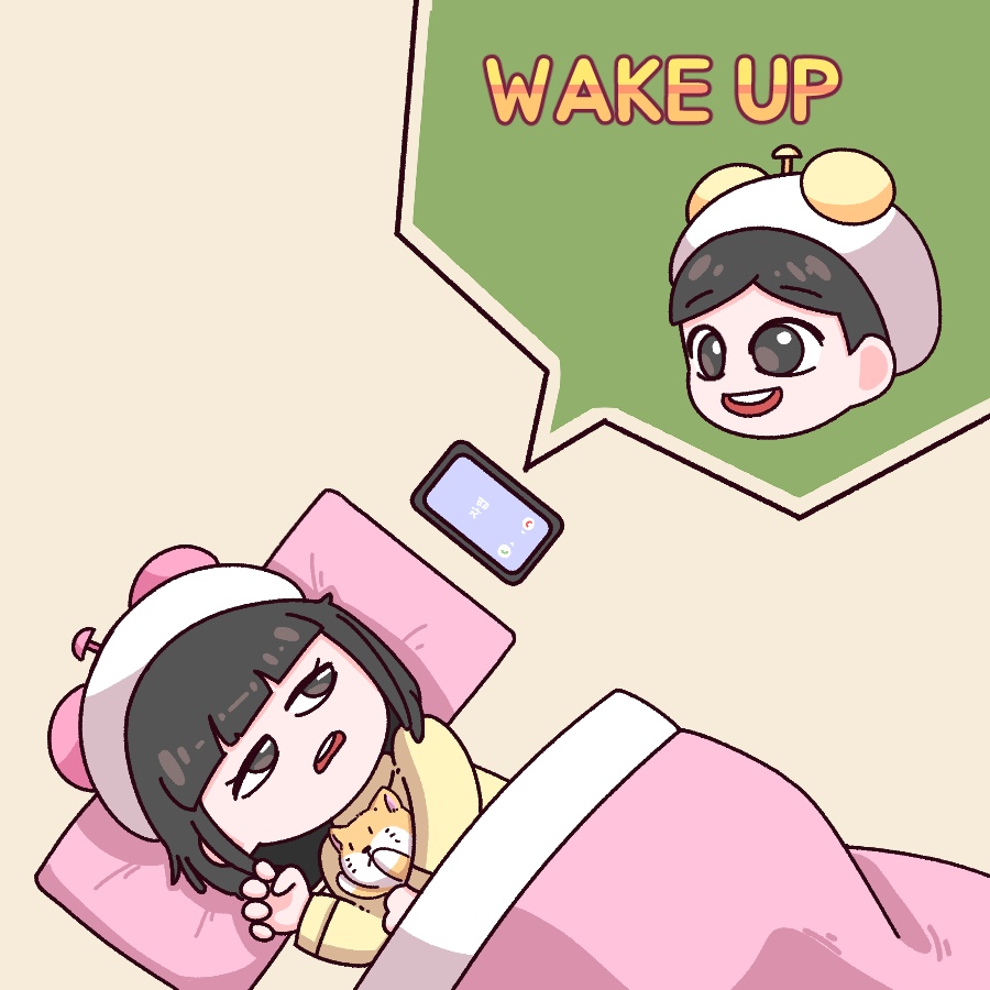 Person waking up to morning call from TemporT