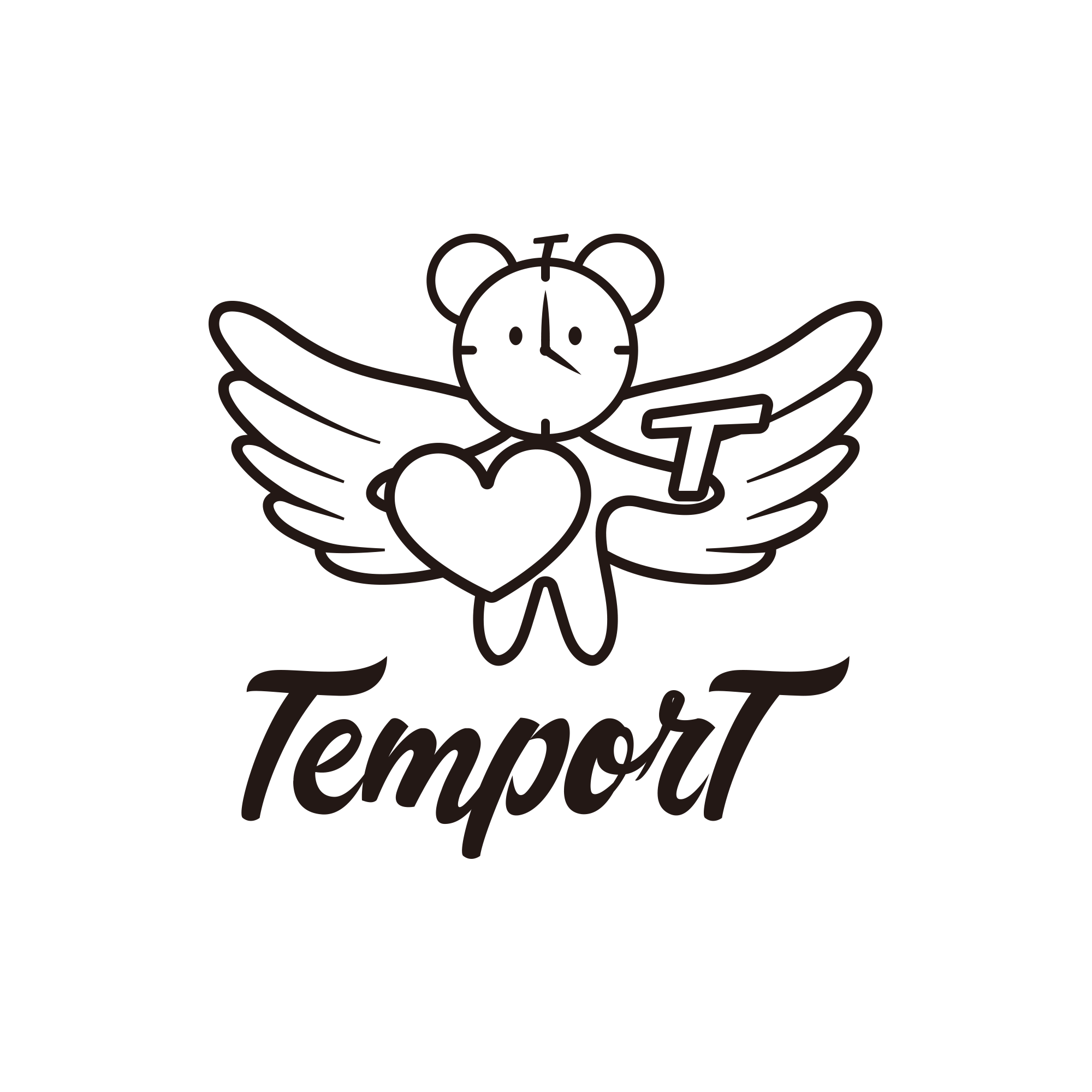 Temport logo in light mode